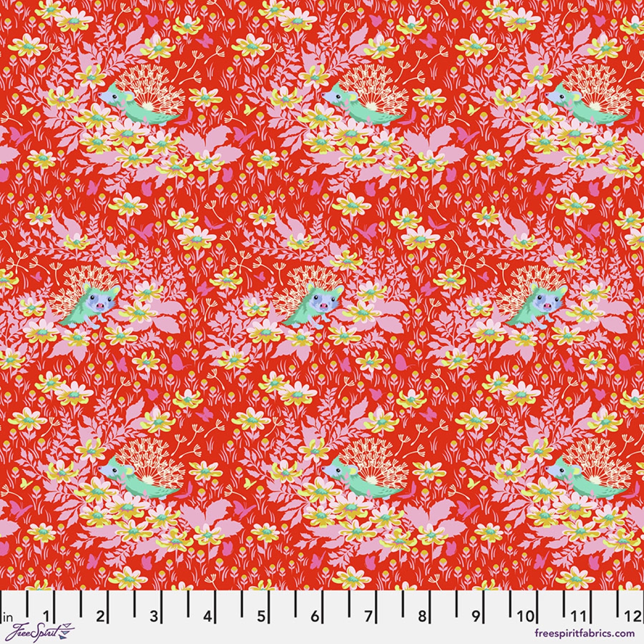 Tula Pink Patchwork Stoff Baumwolle - Tiny Beasts - Whos Your Dandy Glow